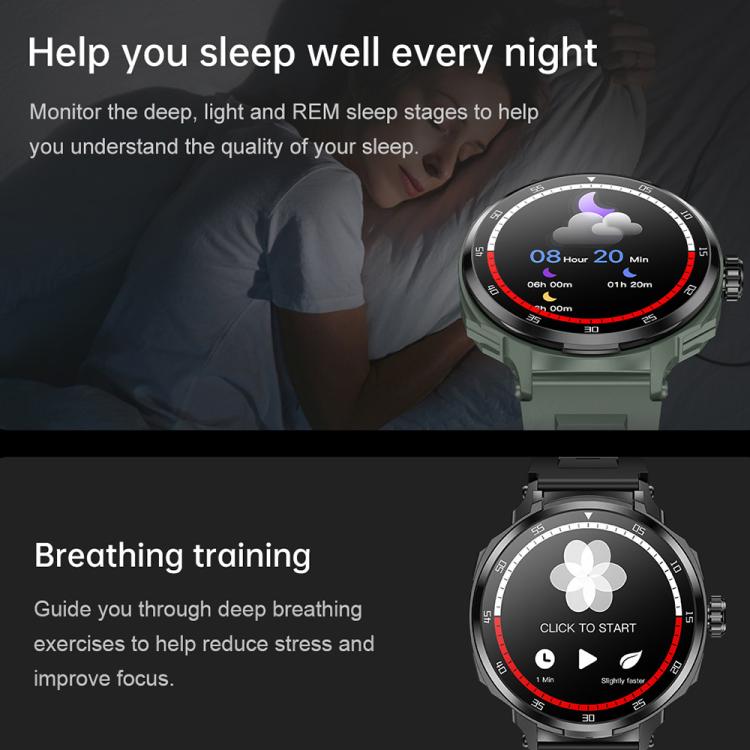 D11 1.46 inch 2 in 1 Bluetooth Earphone Smart Watch, Support Bluetooth Call / NFC / Heart Rate���...