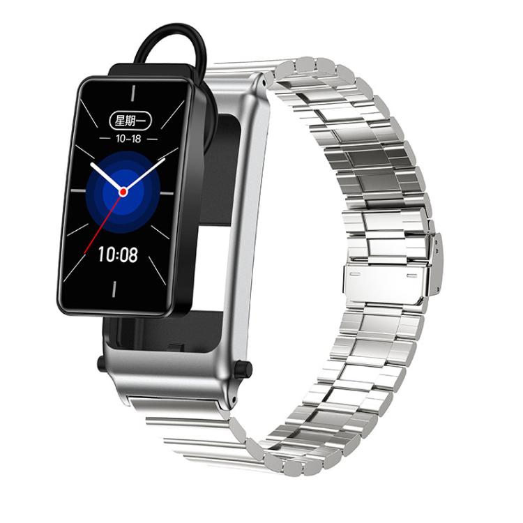 K80 1.57 inch Steel Band IP67 Earphone Detachable Smart Watch, Support Bluetooth Call������������...
