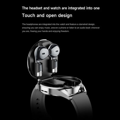 D9 1.46 inch 2 in 1 Bluetooth Earphone Smart Watch, Support Bluetooth Call / NFC / Heart Rate����...