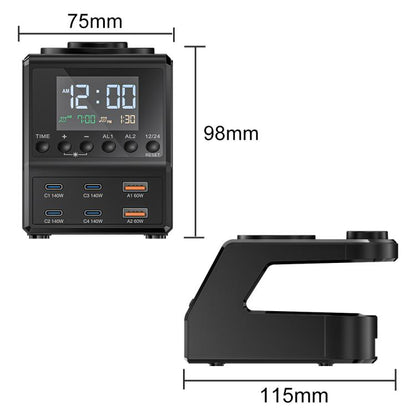 9 in 1 240W Multifunctional Multi-Port Charging Station with Alarm Function, 9 in 1 240W