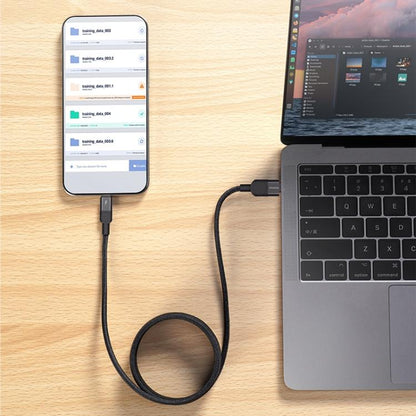 MOMAX Mag.Link DA57 66W USB to USB-C / Type-C Magnetic Braided Fast Charging Cable, 1m