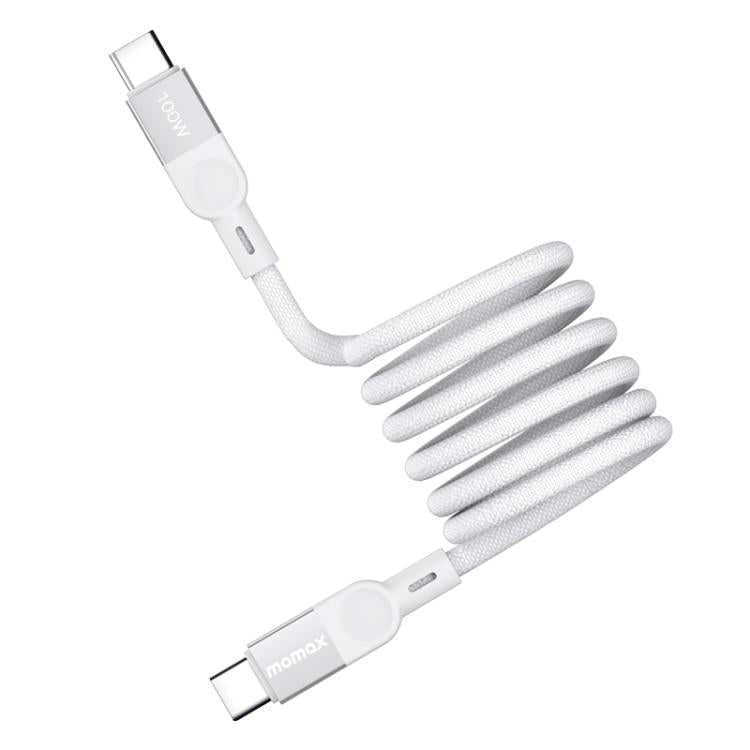 MOMAX DC35 100W USB-C / Type-C to USB-C / Type-C Magnetic Braided Data Cable, 1m