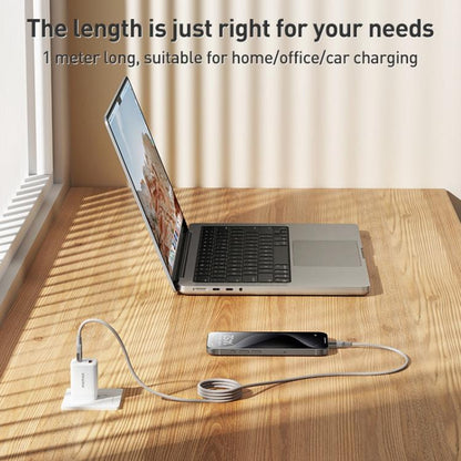 MOMAX DC35 100W USB-C / Type-C to USB-C / Type-C Magnetic Braided Data Cable, 1m