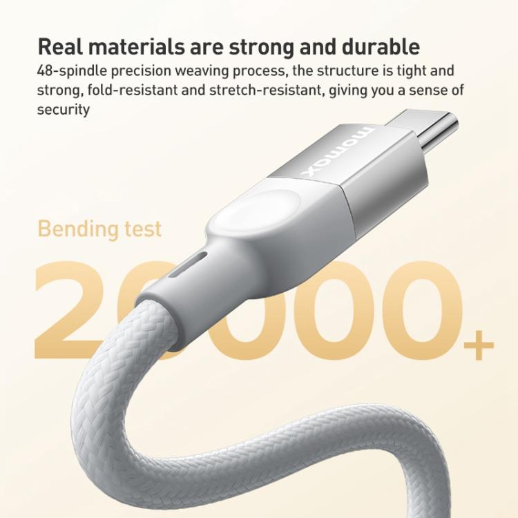 MOMAX DC36 100W USB-C / Type-C to USB-C / Type-C Magnetic Braided Data Cable, 2m