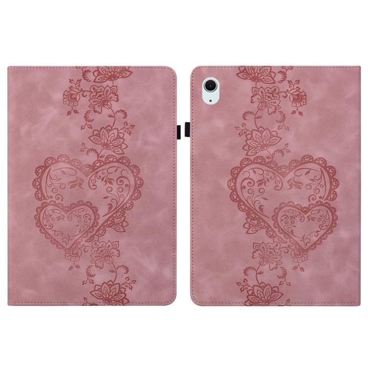 Love Hearts Embossed Leather Smart Tablet Case, For iPad 2025 / 2022, For iPad Air 11 2025 / 2024...