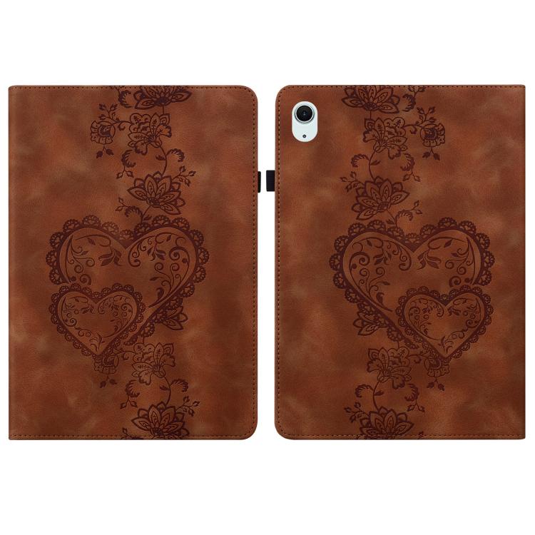 Love Hearts Embossed Leather Smart Tablet Case, For iPad 2025 / 2022, For iPad Air 11 2025 / 2024...