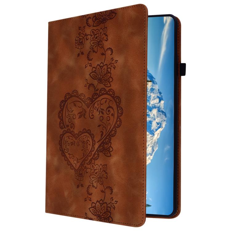 Love Hearts Embossed Leather Smart Tablet Case