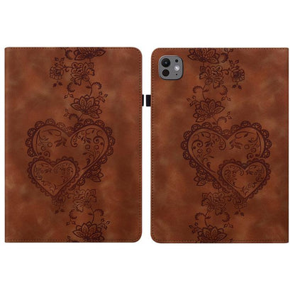 Love Hearts Embossed Leather Smart Tablet Case, For iPad 2025 / 2022, For iPad Air 11 2025 / 2024...