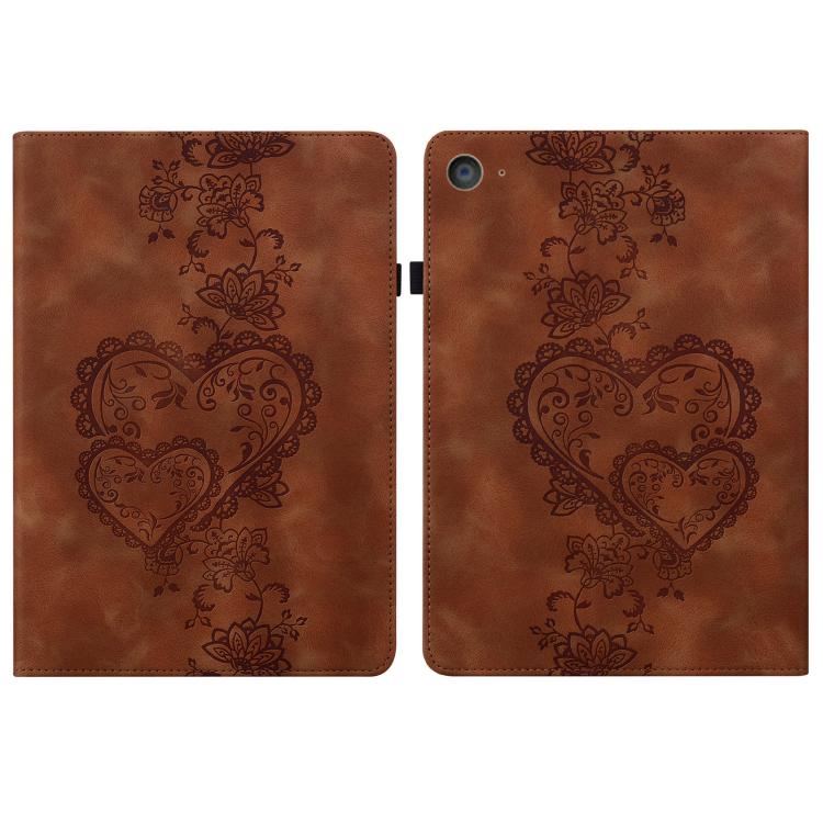 Love Hearts Embossed Leather Smart Tablet Case, For iPad 2025 / 2022, For iPad Air 11 2025 / 2024...