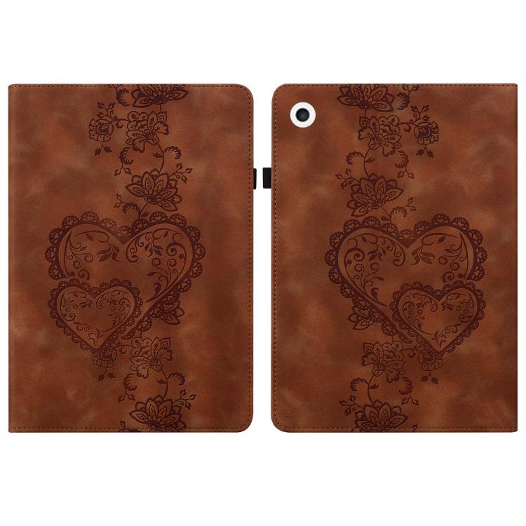 Love Hearts Embossed Leather Smart Tablet Case, For iPad 2025 / 2022, For iPad Air 11 2025 / 2024...