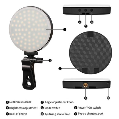 GZ-669 Full Color Round Portable Pocket Fill Light