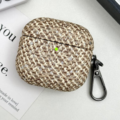 Camouflage Texture Earbuds Box PC Case with Hook, For AirPods 4, For AirPods 3
