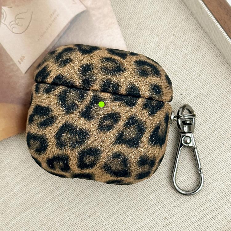 Leopard Texture Wireless Earphone PC Case, For AirPods 4, For AirPods Pro 2, For AirPods 3�������...