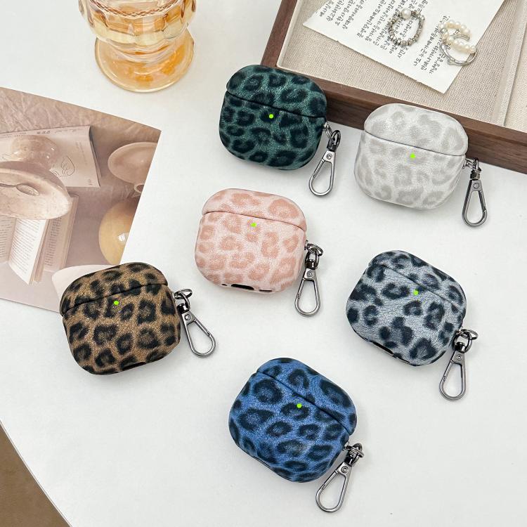 Leopard Texture Wireless Earphone PC Case, For AirPods 4, For AirPods Pro 2, For AirPods 3�������...