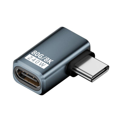 240W 80Gbps USB4 2.0 Type-C Full Function Adapter, Side Bend, 3D Bend, Female to Female����������...