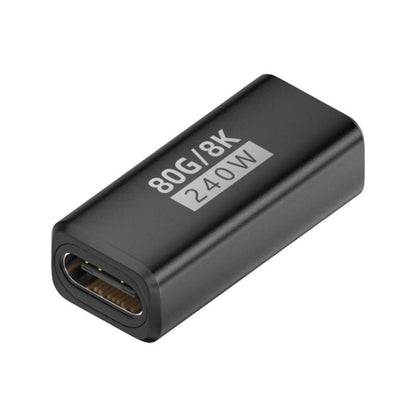 240W 80Gbps USB4 2.0 Type-C Full Function Adapter, Side Bend, 3D Bend, Female to Female����������...
