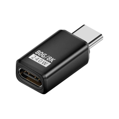 240W 80Gbps USB4 2.0 Type-C Full Function Adapter, Side Bend, 3D Bend, Female to Female����������...
