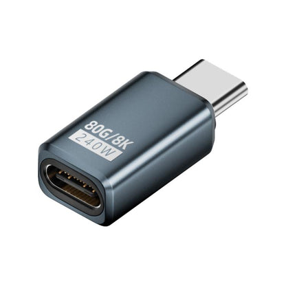 240W 80Gbps USB4 2.0 Type-C Full Function Adapter, Side Bend, 3D Bend, Female to Female����������...