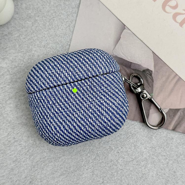 Diagonal Striped Leather Bluetooth Earphone Protective Case, For AirPods 4, For AirPods Pro 2����...