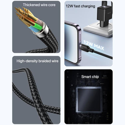 Yesido 12W 2.4A USB to 8 Pin Charging Data Cable