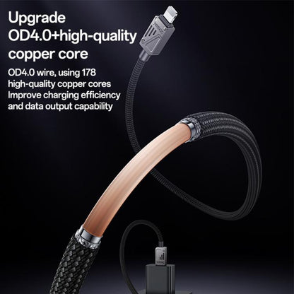 Yesido CA135L 12W 2.4A USB to 8 Pin Zinc Alloy Data Cable