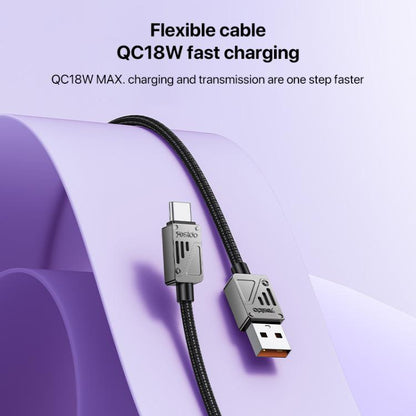 Yesido CA135C 18W 3A USB to USB-C / Type-C Zinc Alloy Data Cable
