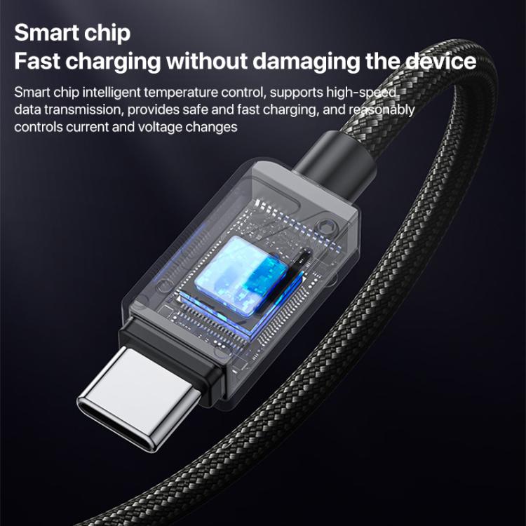 Yesido CA135C 18W 3A USB to USB-C / Type-C Zinc Alloy Data Cable