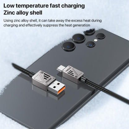 Yesido CA135C 18W 3A USB to USB-C / Type-C Zinc Alloy Data Cable
