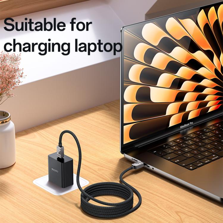 Yesido CA196 60W 3A USB-C / Type-C to Type-C Zinc Alloy Data Cable