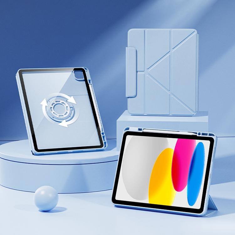 Relieve Stress Rotatable Y-Fold Leather Tablet Case, For iPad 2025 / 2022������������������������...