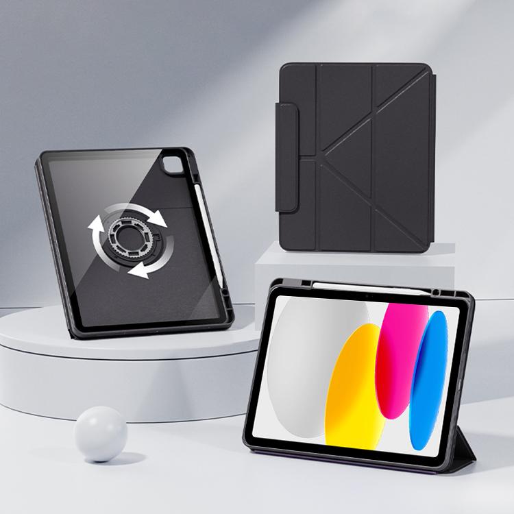 Relieve Stress Rotatable Y-Fold Leather Tablet Case, For iPad 2025 / 2022������������������������...
