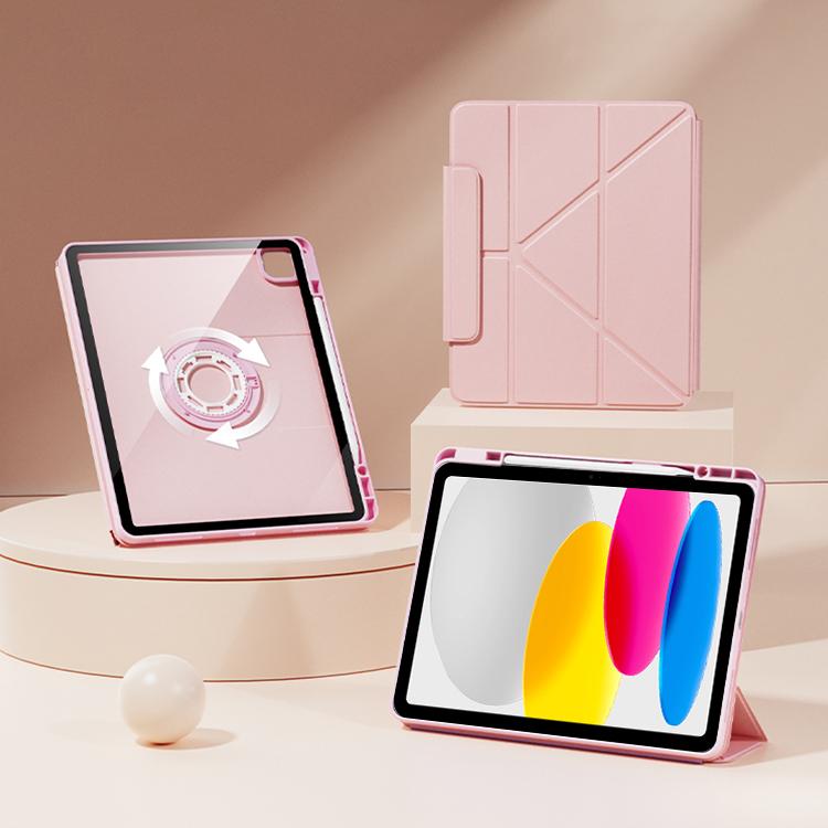 Relieve Stress Rotatable Y-Fold Leather Tablet Case, For iPad 2025 / 2022������������������������...