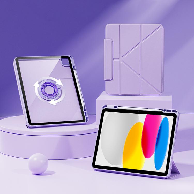 Relieve Stress Rotatable Y-Fold Leather Tablet Case