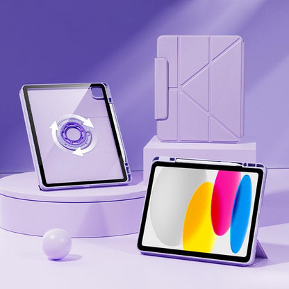 Relieve Stress Rotatable Y-Fold Leather Tablet Case