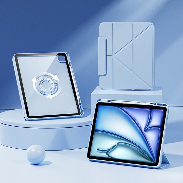 Relieve Stress Rotatable Y-Fold Leather Tablet Case, For iPad 2025 / 2022������������������������...
