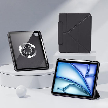 Relieve Stress Rotatable Y-Fold Leather Tablet Case