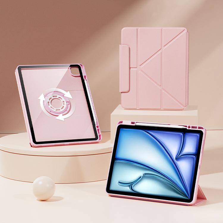 Relieve Stress Rotatable Y-Fold Leather Tablet Case, For iPad 2025 / 2022������������������������...