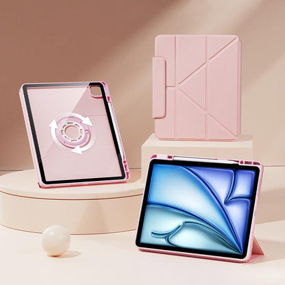 Relieve Stress Rotatable Y-Fold Leather Tablet Case, For iPad 2025 / 2022������������������������...