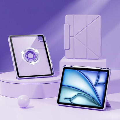 Relieve Stress Rotatable Y-Fold Leather Tablet Case