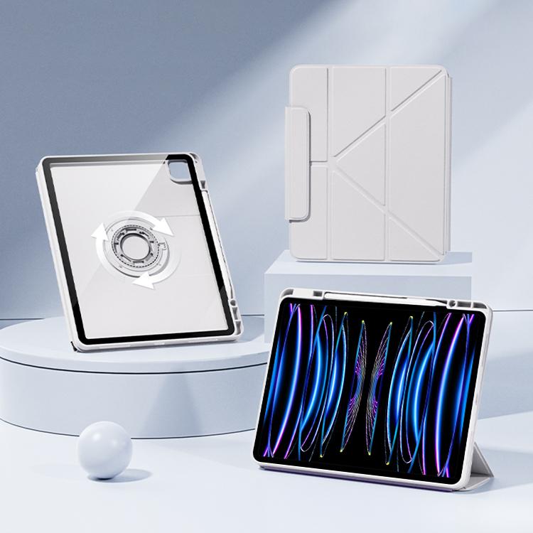 Relieve Stress Rotatable Y-Fold Leather Tablet Case, For iPad 2025 / 2022������������������������...