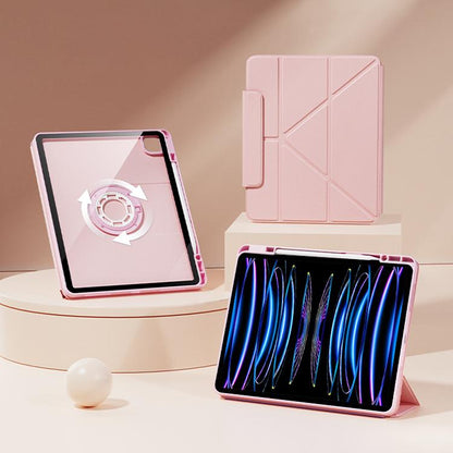 Relieve Stress Rotatable Y-Fold Leather Tablet Case