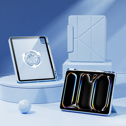 Relieve Stress Rotatable Y-Fold Leather Tablet Case