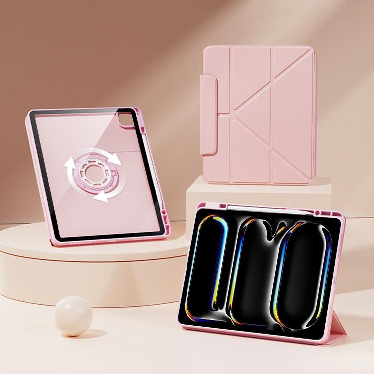 Relieve Stress Rotatable Y-Fold Leather Tablet Case, For iPad 2025 / 2022������������������������...