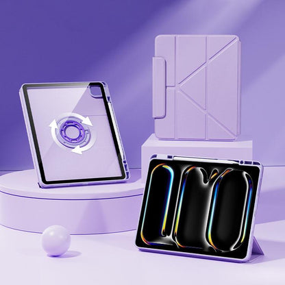 Relieve Stress Rotatable Y-Fold Leather Tablet Case