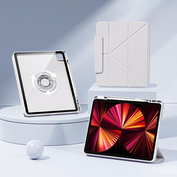 Relieve Stress Rotatable Y-Fold Leather Tablet Case, For iPad 2025 / 2022������������������������...