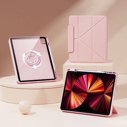 Relieve Stress Rotatable Y-Fold Leather Tablet Case, For iPad 2025 / 2022������������������������...