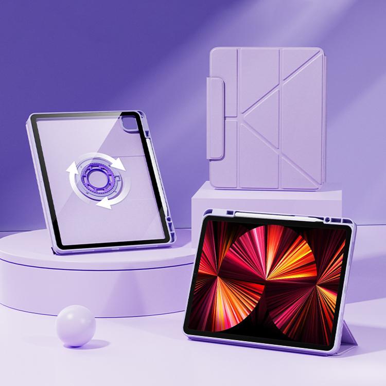 Relieve Stress Rotatable Y-Fold Leather Tablet Case, For iPad 2025 / 2022������������������������...