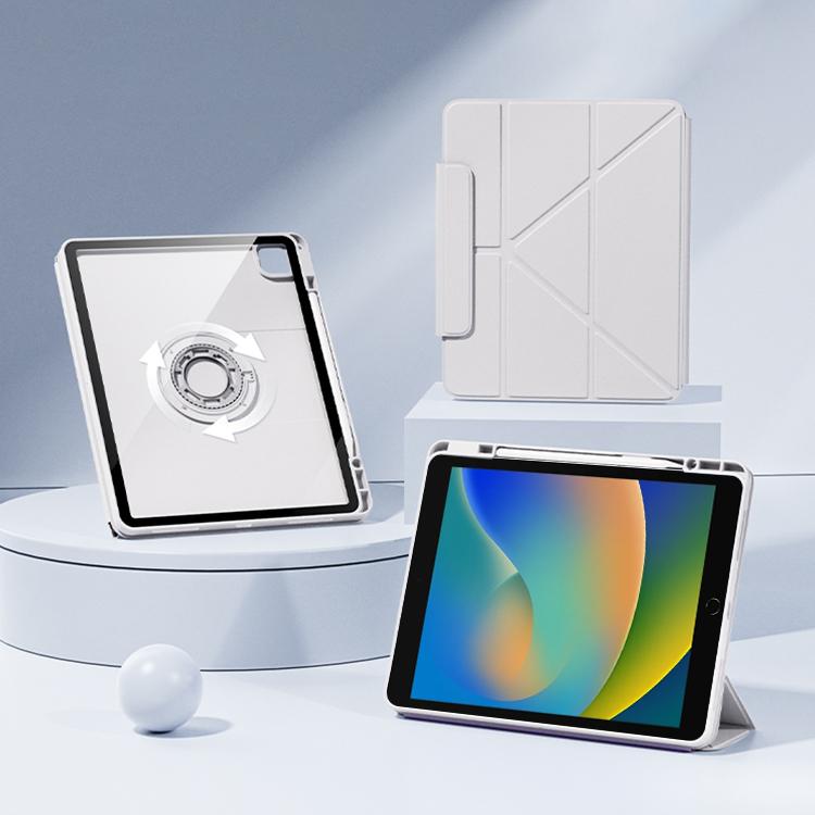 Relieve Stress Rotatable Y-Fold Leather Tablet Case, For iPad 2025 / 2022������������������������...