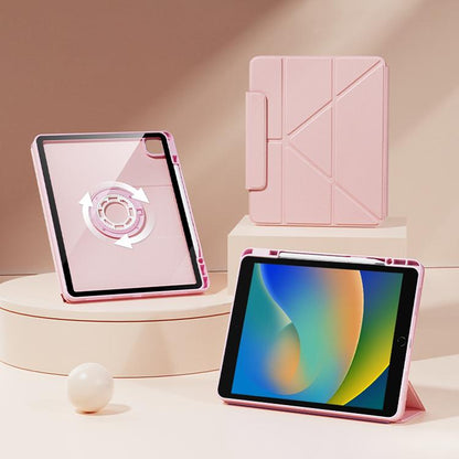 Relieve Stress Rotatable Y-Fold Leather Tablet Case, For iPad 2025 / 2022������������������������...