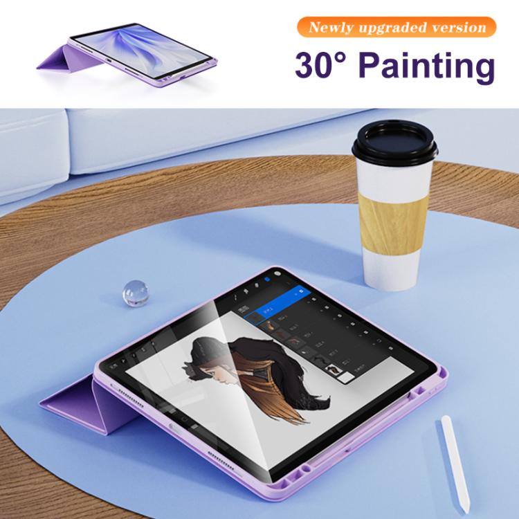 Relieve Stress Rotatable Y-Fold Leather Tablet Case, For iPad 2025 / 2022������������������������...